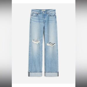 Madewell Low Slung Baggy Jean in Hallstead Wash